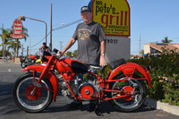 Bill Melvin and his 1957 Moto Guzzi Falconi