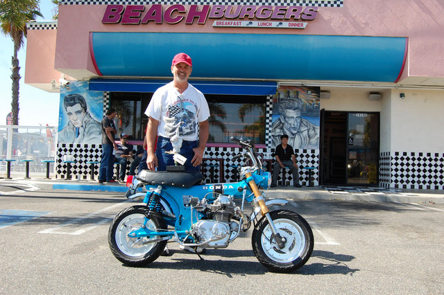 Grant Lappe and his 1975 Honda Trail 70 (175cc Twin)