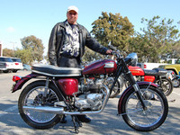 Mike DaPron and his 1963 Triumph Tiger 100 500cc