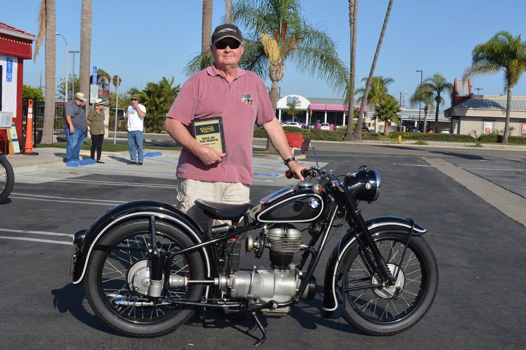 Robb Ezzell of Corona Del Mar with his 1951 BMW R25/2