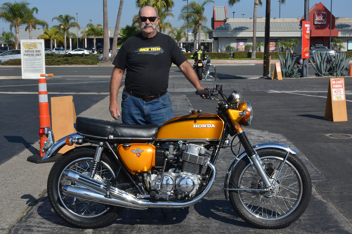Brian Tinkler of Westminster with his 1971 Honda CB750