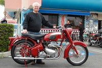 Pat Patterson and his 1958 Ariel Square Four
