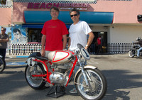 Robert Bryson & Rolando Ortiz with the 1970 Moto Parilla