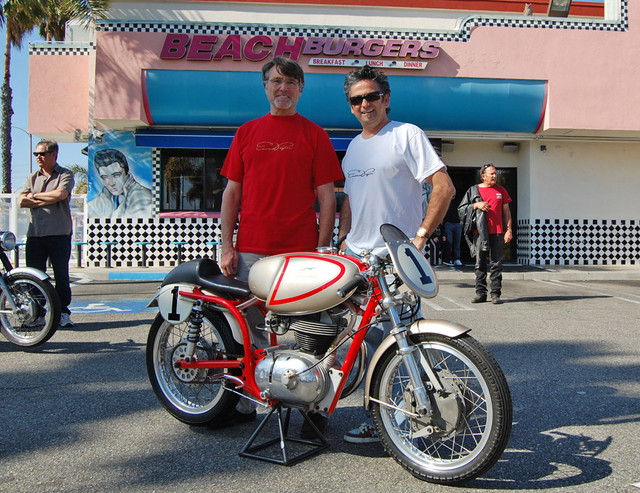 Robert Bryson & Rolando Ortiz with the 1970 Moto Parilla