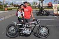 Luan, Thao & Cecily Nguyen with their 1972 Custom TR6 Triumph