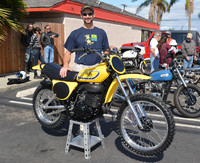 Tony Barrett with his 1975 Yamaha MX400B