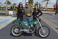 Angelo Taferella of Huntington Beach
with his 1972 Rickman Yamaha IT 200
Vanessa and Julia of Russ Brown