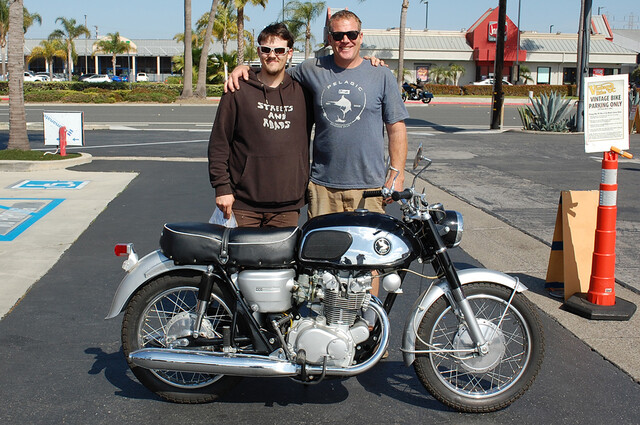 Chet Primer of Corona Del Mar with his 1965 Honda CB450 Black Bomber
©2025 Brian Tinkler