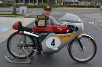 Philippe de Lespinay with his
1966 Honda RC116