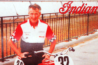 Poster of Bob Nichols on his 1940 Indian Scout