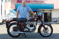 Dave Zamiska and his 1954 BSA A7-500