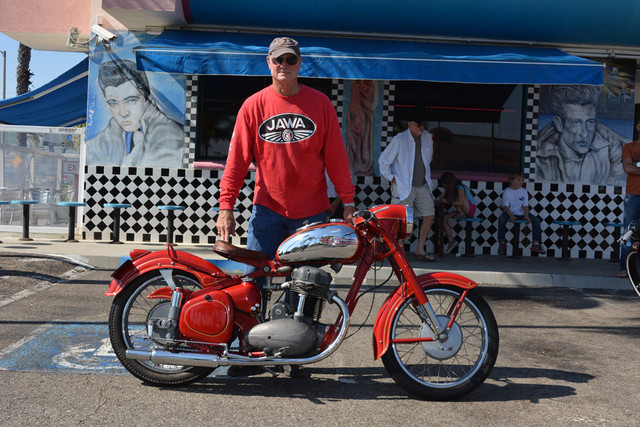 Larry Horn and his 1954 Jawa 500
