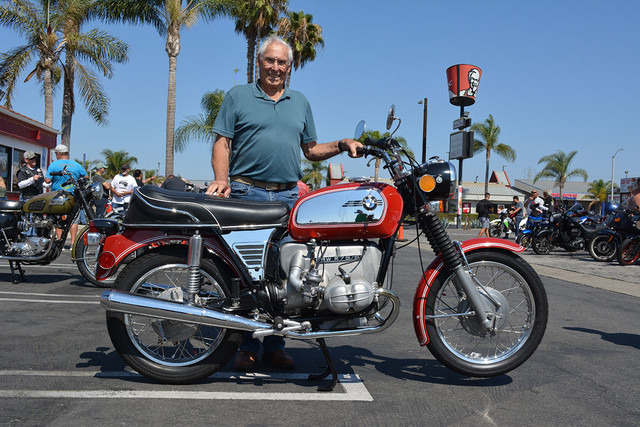 Hans Peters of San Clemente with his
1973 BMW R75