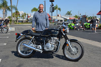 Casey Moir of Costa Mesa with his
1989 Honda Tourist Trophy