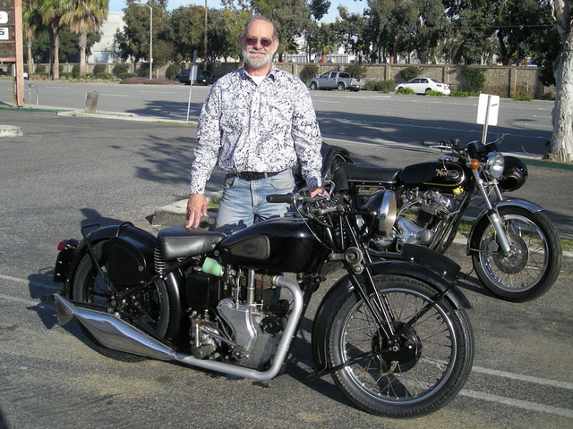 Craig Rich & his 1947 Velocette MSS