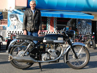 Mike Jongblood and his 1963 Velocette Venom Clubman