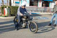 Frank Colver and his 1938 AJS Flat Tracker