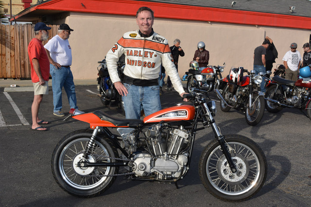 Andy Boone and his 1980 Harley Davidson XR750