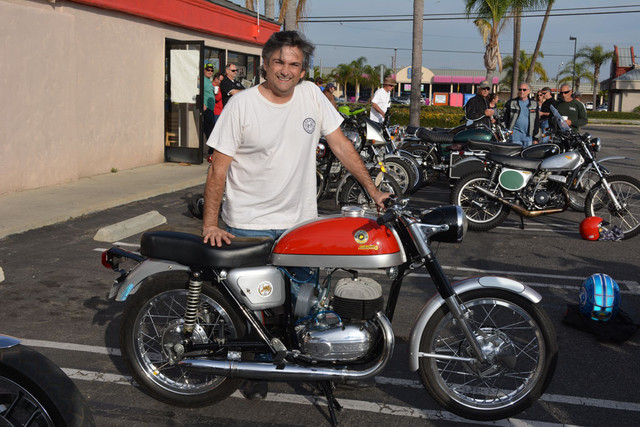 Roland Ortiz and his 1968 Bultaco 250 Metrella