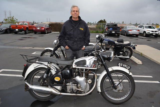 Larry Luce with his 1961 Velocette MSS