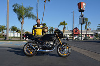 Angelo Taferella of Huntington Beach with his
1984 Yamaha RZ 485 Custom