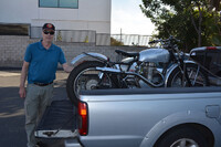 Simon Yeatman of Fountain Valley with his
1954 BSA Alloy Clipper Trials