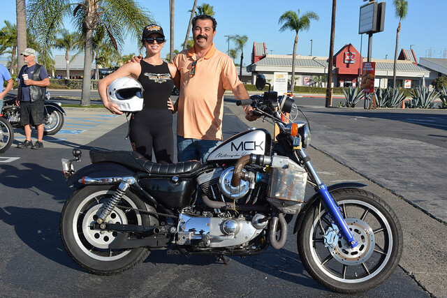 Motorcycle Kwith Chrystal of Russ Brown Motorcycle Attorneysevin with his 1994 Harley Davidson Turbo Sportster