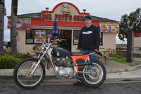Randy Ressell with his 1965 Triumph Cheney 500