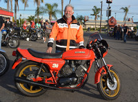 Norm Cain and his 1984 Moto Morini 3 1/2