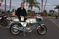Mark Abrahams with his 1974 Ducati 750 Super Sport