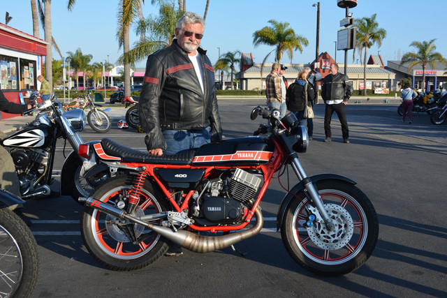 Gordon Patton and his 1976 Yamaha RD400