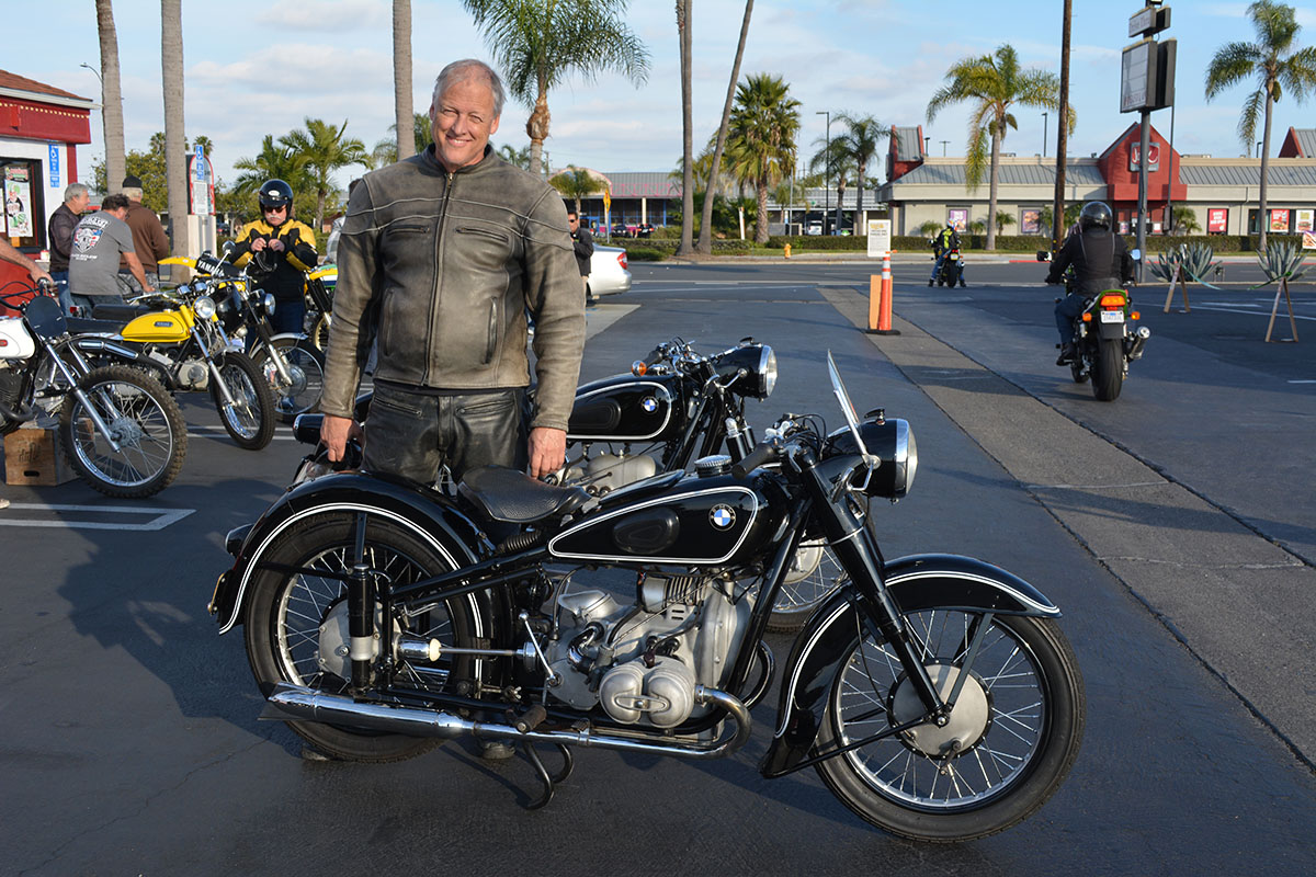 Jeff Moore of Corona with his 1950 BMW R51/2