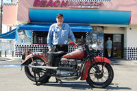 Steve Mitzner and his 1938 Indian 4