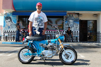 Grant Lappe and his 1975 Honda Trail 70 (175cc Twin)