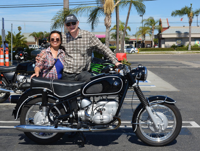 Eugene Garcin & Mary Wong with their 1968 BMW R69US