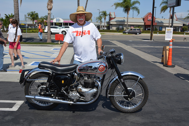 Tom Stowers with his 1958 BSA A10