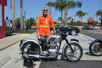 Nick Menke and his 1951 Triumph T-100 Tiger