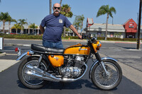 Brian Tinkler of Westminster with his
1971 Honda CB750