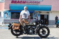 Frank Colver and his 1941 Indian 741 Military Scout