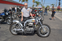 Michael Cooper with his 1971 BSA A65 40i