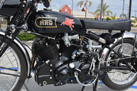 1949 Vincent Black Shadow Rollie Free tribute bike