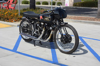 1949 Vincent Black Shadow Rollie Free tribute bike