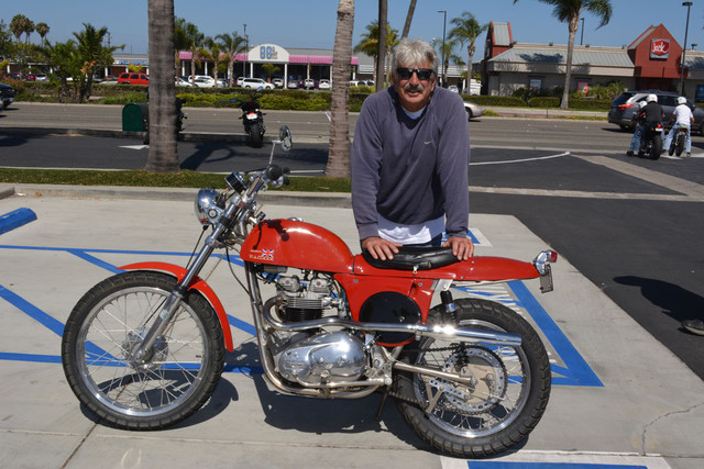 Bruce Fickling and his 1974 Rickman