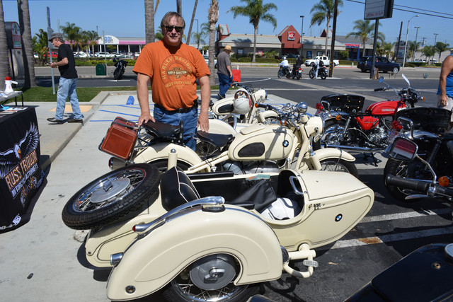 Robert Beaver and his 1966 BMW R60/2 with TR500 Sidecar
