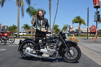 Shawn Boeker of Garden Grove with his
1937 BMW R-12