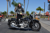 Shawn Boeker of Garden Grove with his
1937 BMW R-12
