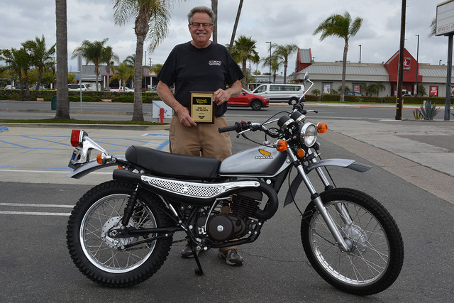 Doug Rickertsen of Huntington Beach with his
1975 Honda MT250 Elsinore