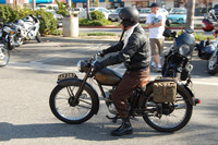 Eric Biley on his 1954 Royal Enfield Ensign