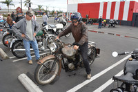 Larry Luce with his 1938 Velocette KSS