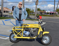 Rich Romano and his 1963 Cushman Trailster